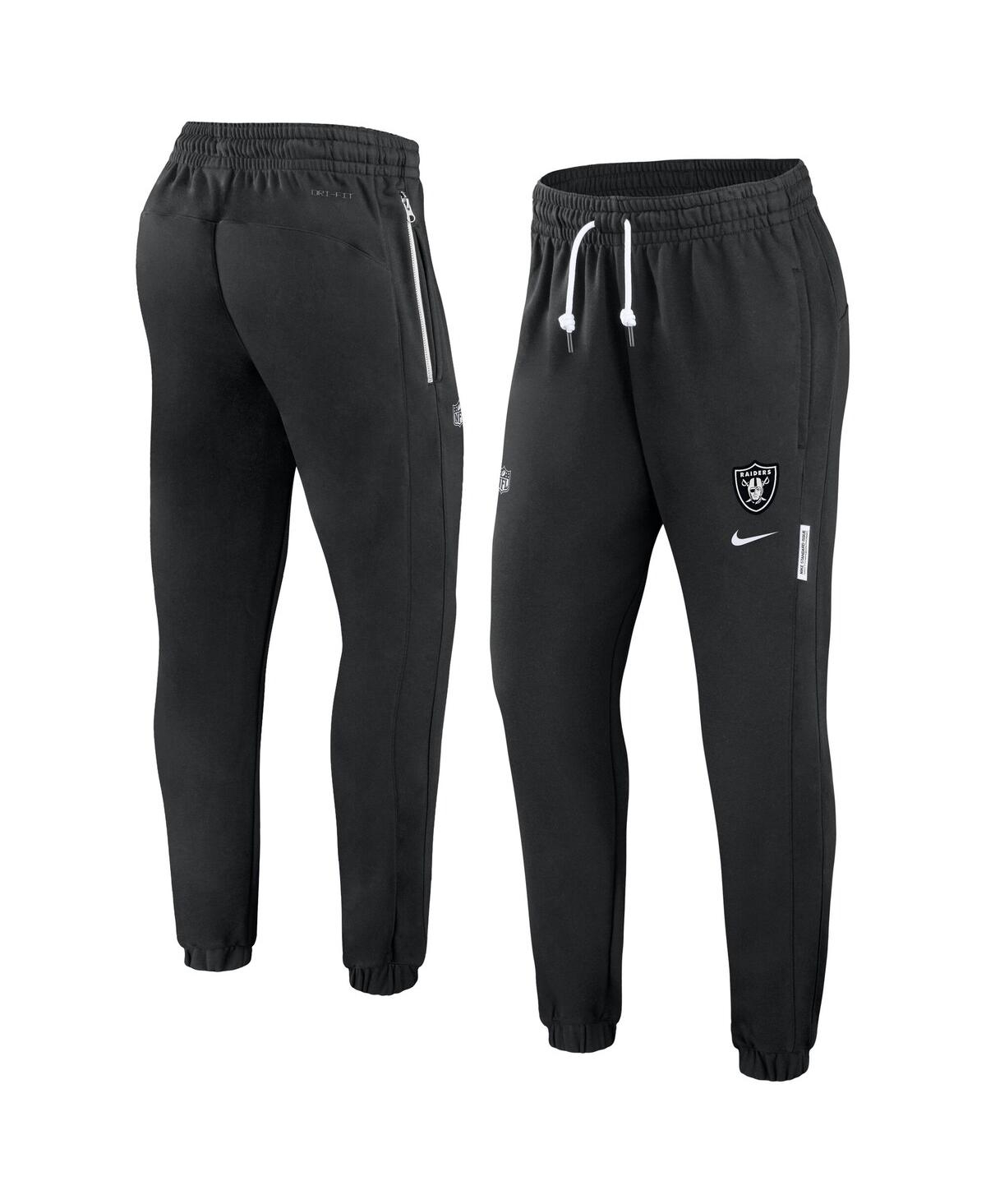Nike Women's Black Las Vegas Raiders Sideline Performance Jogger Pants In Black