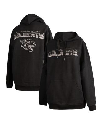 FISLL - Men's Black Bethune-Cookman Wildcats Puff Print Sliced Pullover Hoodie