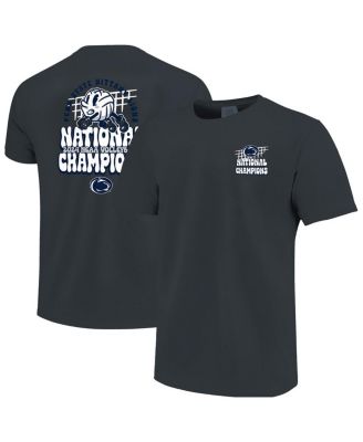 Image One - Men's Denim Penn State Nittany Lions 2024 NCAA WoMen's Volleyball National Champions Dig Comfort Colors T-Shirt