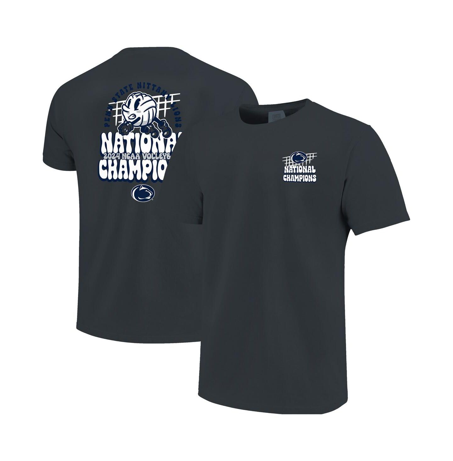 Мужская футболка Image One Denim Penn State Nittany Lions 2024 NCAA Volleyball National Champions Dig Comfort Colors — фото 1