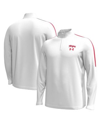 Under Armour - Men's White Maryland Terrapins Playoff Performance Quarter-Zip Jacket