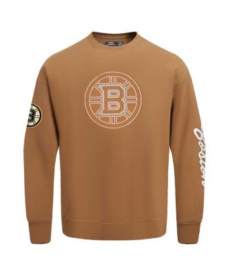 Men's Brown Boston Bruins Paint the City Pullover Sweatshirt