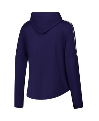 Women's Navy Notre Dame Fighting Irish Gameday Knockout Long Sleeve Hooded T-Shirt