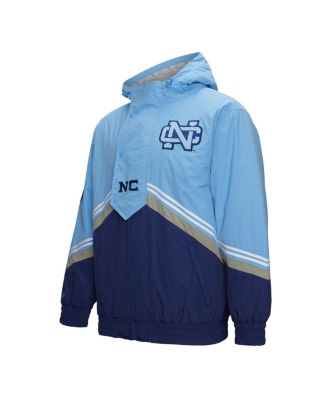 Men's Navy/Carolina Blue North Carolina Tar Heels Throw It Back Vintage Logo Full-Zip Jacket