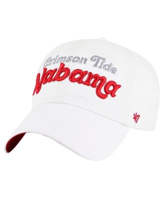 '47 Brand - Women's White Alabama Crimson Tide Pensacola Clean Up Adjustable Hat