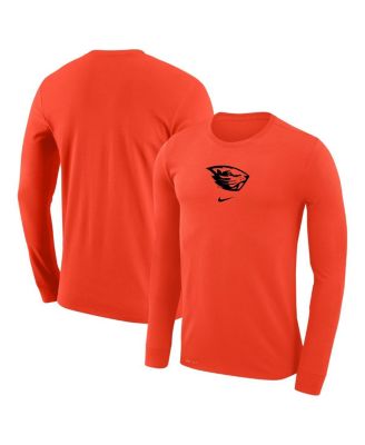 Nike - Men's Orange Oregon State Beavers Basketball Shootaround Long Sleeve T-Shirt