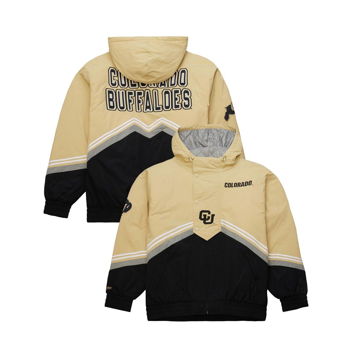 Мужская куртка Mitchell & Ness Gold/Black Colorado Buffaloes Throw It Back Retro Full-Zip Windbreaker — фото 1