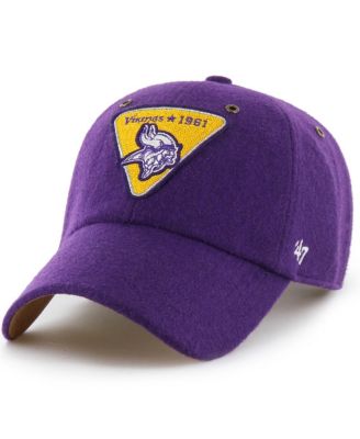 '47 Brand - Men's and Women's Purple Minnesota Vikings Field Goal Clean Up Adjustable Hat