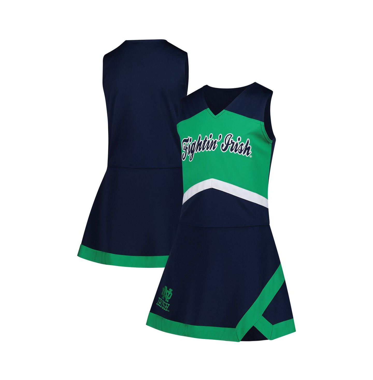 Платье Outerstuff Navy Notre Dame Fighting Irish Cheer Captain Jumper Dress для девочек — фото 1