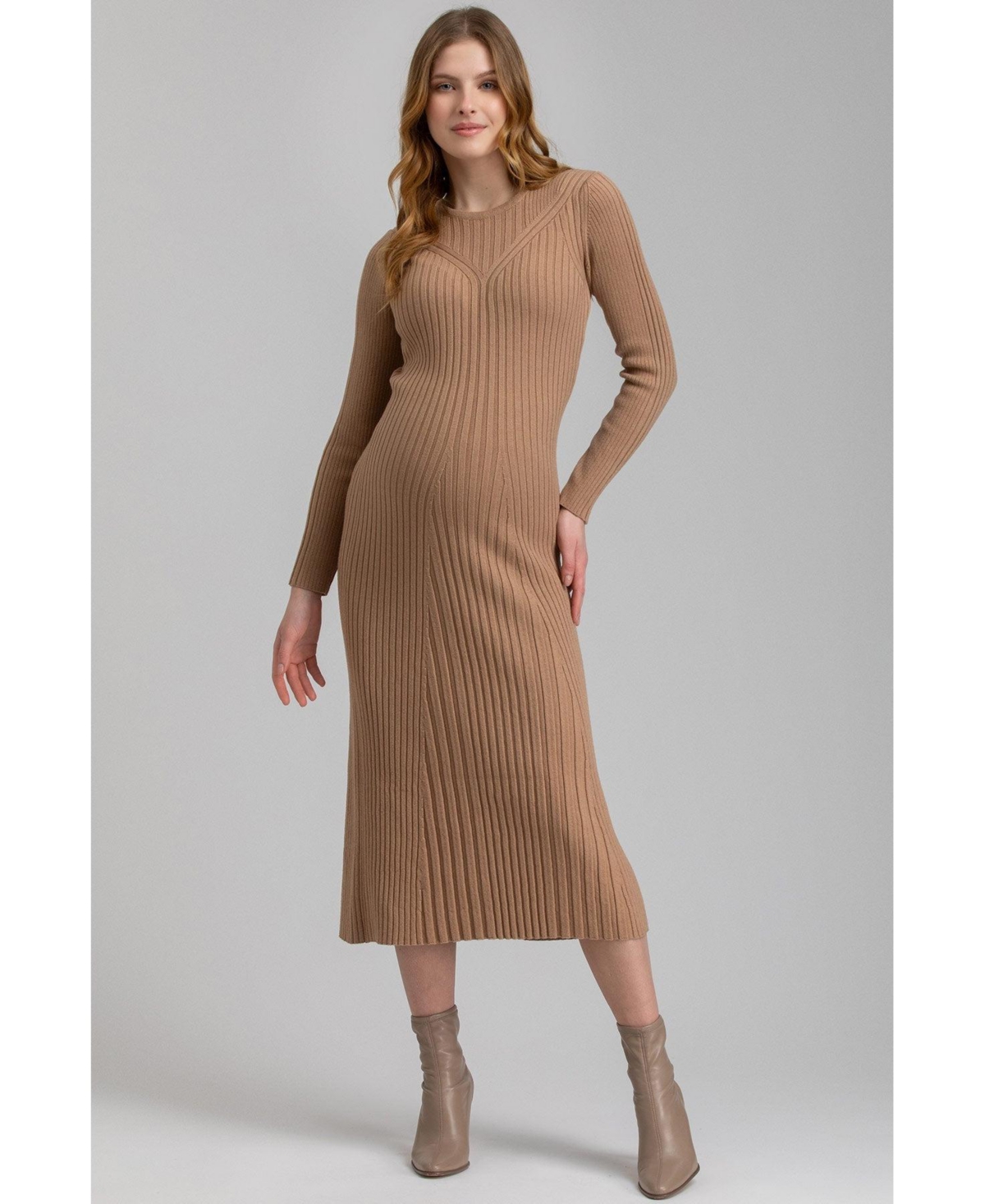 Pietro Brunelli Maternity Women's Dress Gemma In Cuban Sand