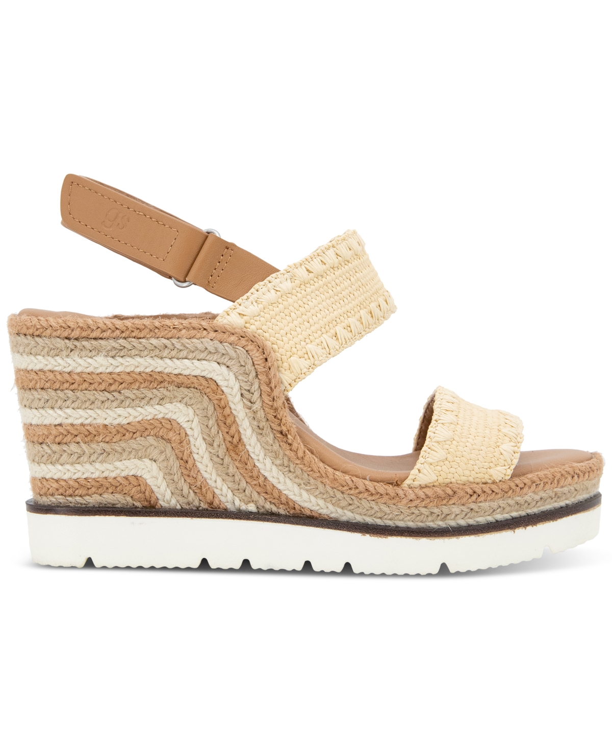 Shop Gentle Souls Women's Evora Wedge Sandals In Natural Raffia