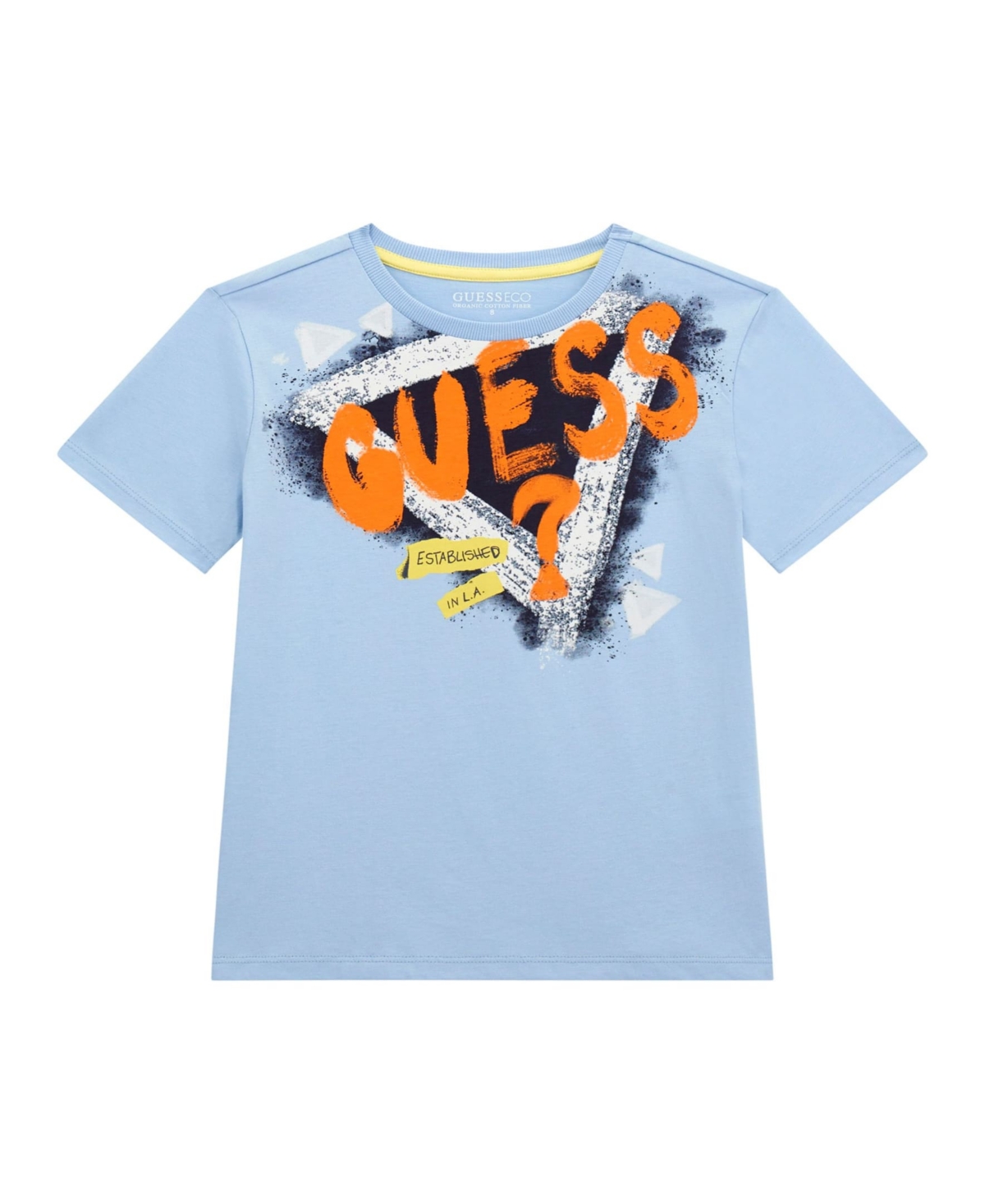 Guess Big Boys Short Sleeve T-shirt In Blue