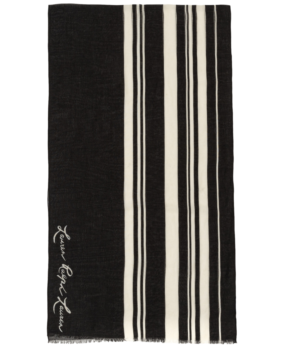 Ralph Lauren Stripe Wrap In Black