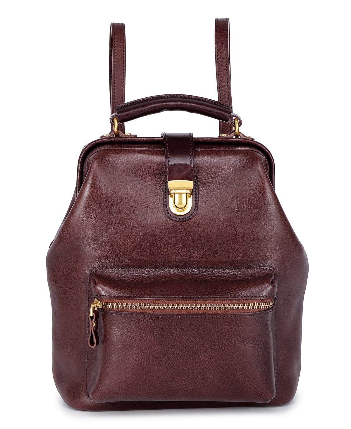 Women's Genuine Leather Doctor Backpack - Aqua