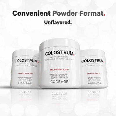 Bovine Colostrum Powder Supplement 4-Month Supply, 1000mg per Serving, Grass-Fed Ethically Sourced, Immunoglobulin-Rich Prized First Milk, Cold-Chain Pasteurized, Agglomerated, Non-GMO, 4.3 OZ