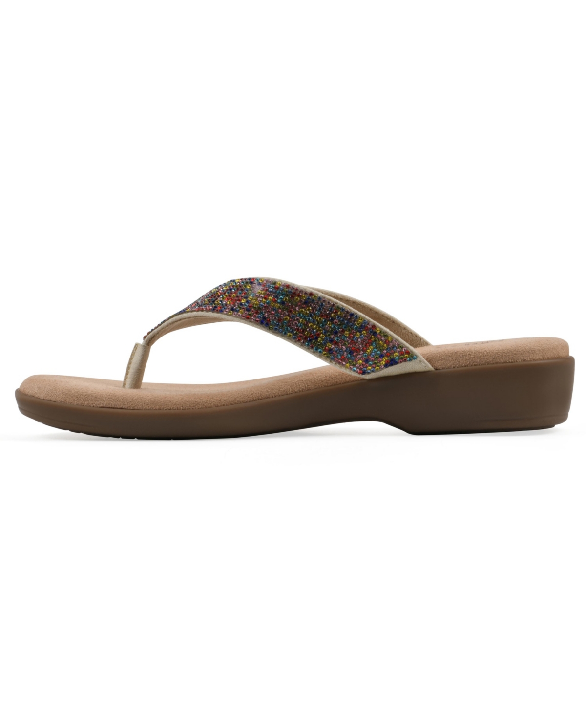 Cliffs By White Mountain Becharm Sandal In Multi Fabric
