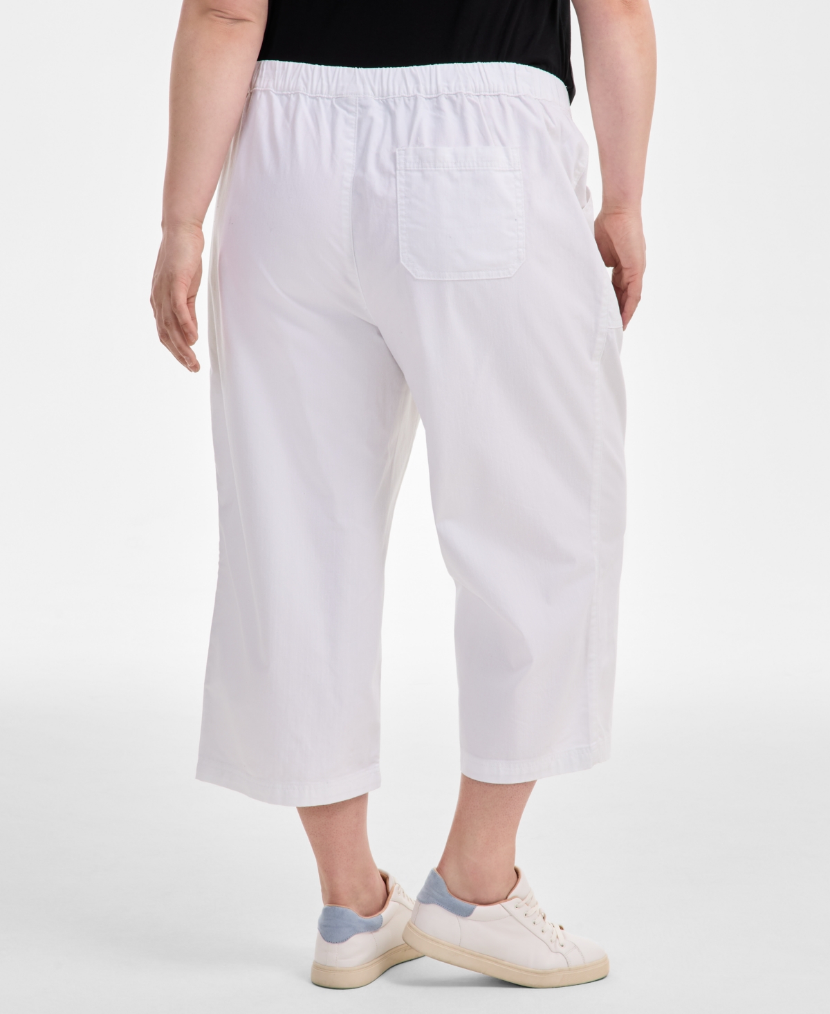 STYLE & CO PLUS SIZE PULL-ON CROPPED PANTS, EXCLUSIVELY AT MACY'S 