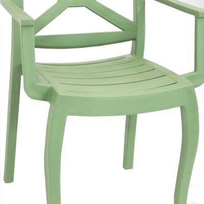 Polypropylene Stackable Tristana Outdoor Patio Arm Chair