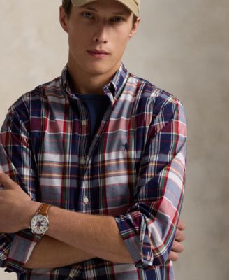 Men's Classic-Fit Plaid Performance Shirt