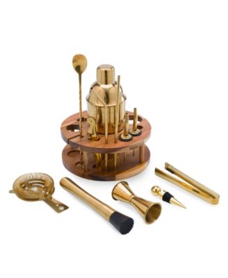 Carousel Lazy Susan Bar Tool Set, 12 Piece