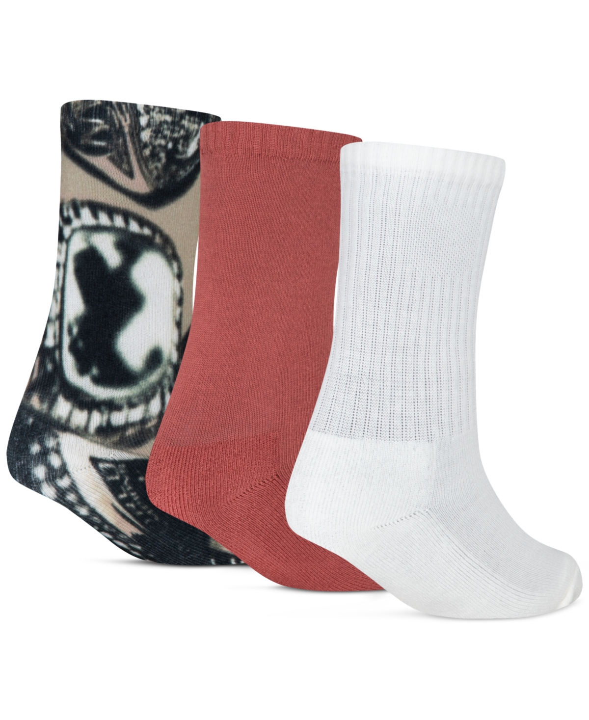 Jordan Big Boys Rings 3-pk. Crew Socks In Desert Camo