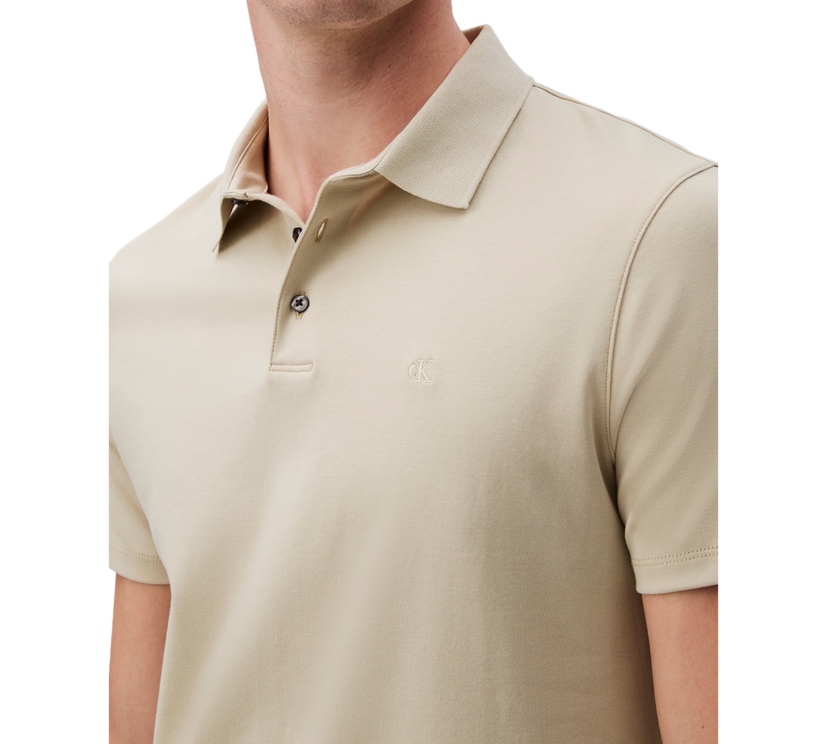 Calvin Klein Men's Supima Cotton Classic Polo Shirt In Bog