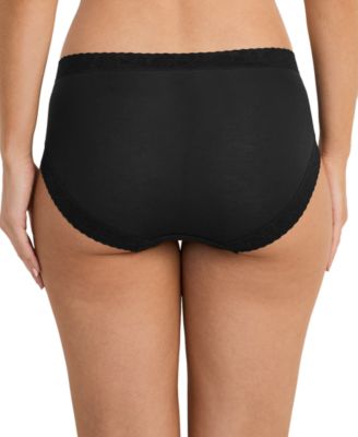 Women's High-Cut Lace Trimmed Brief Underwear 4611