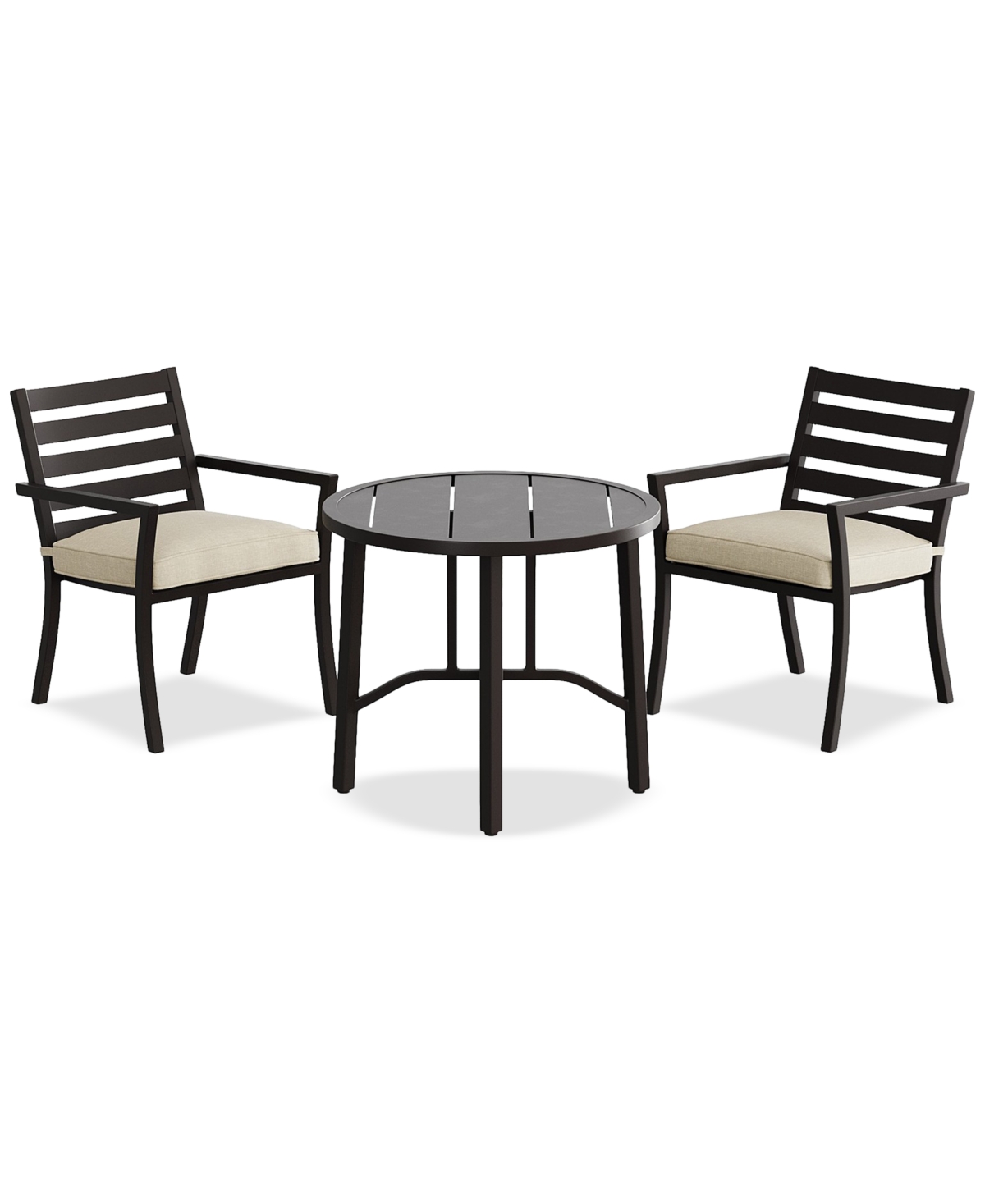 AGIO ASTAIRE 3PC BISTRO DINING SET (32" ROUND TABLE + 2 CHAIRS), CREATED FOR MACY'S 