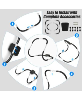 Portable AB Trainer with Headrest and Foam Handle for Office Home Gym