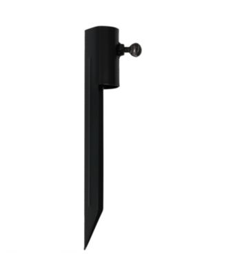 Outdoor Universal Steel Metal Ground Stake Accessory for Patio and Lawn Torches - Black