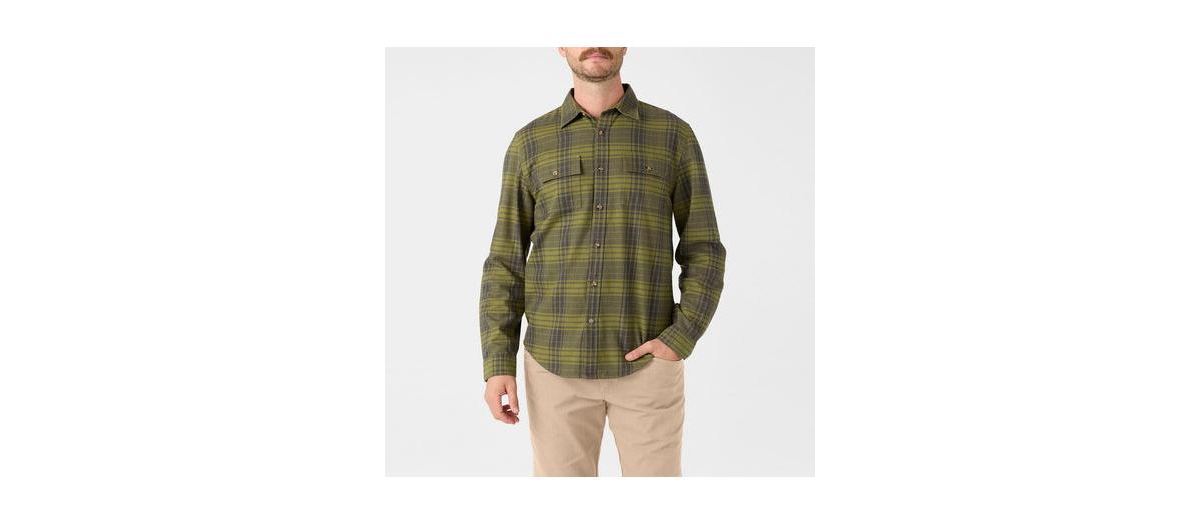 Men's Park Flannel Shirt - Dark green
