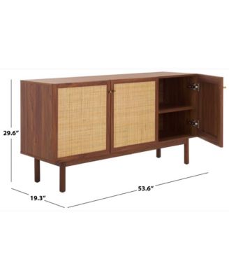 Aino Wood 3-Door Media Stand