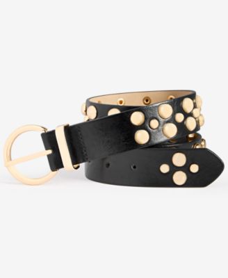 I.N.C. International Concepts - Bubble Stud Faux-Leather Belt