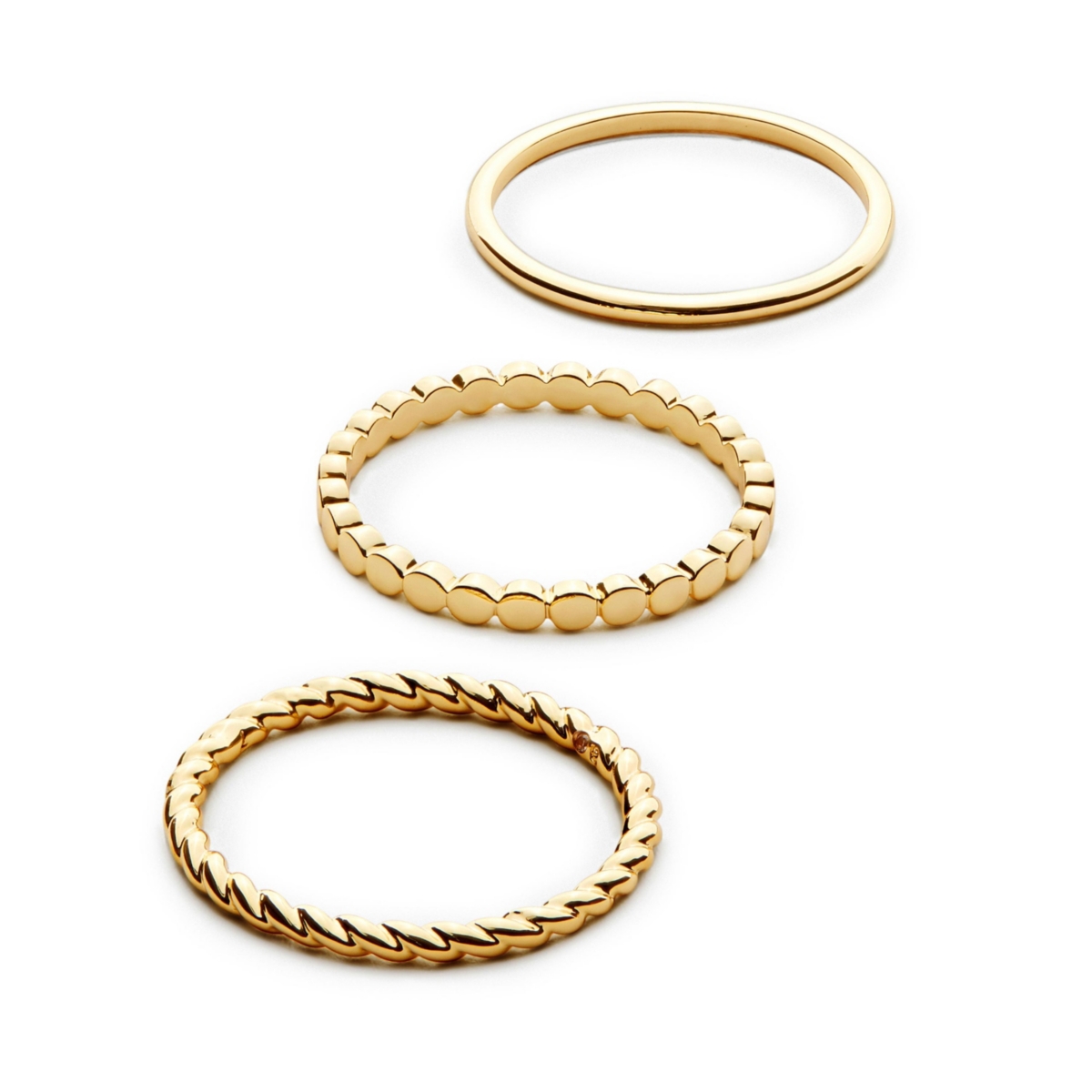 - Gold Ring Set - Adrianna Set - Gold, gold