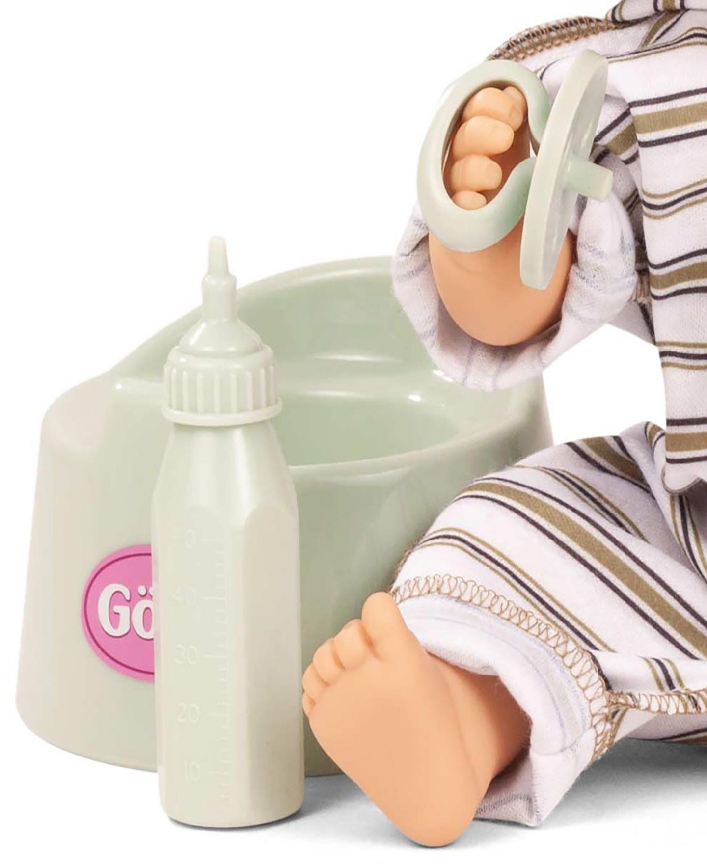 Детская кукла Gotz Urban Stripes 13" Potty Training Waterproof Baby Doll, Ages 1+ — фото 5