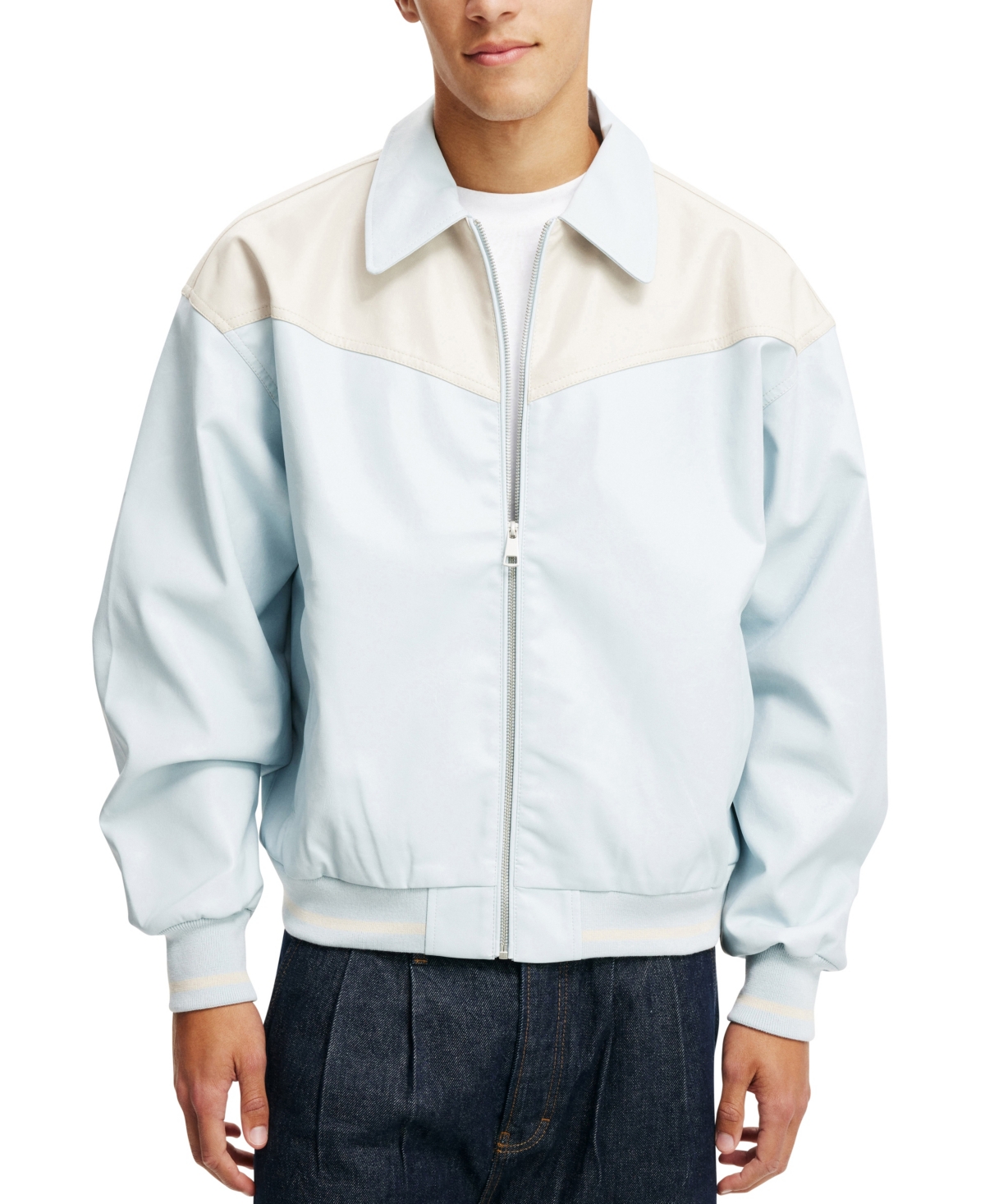 COTTON ON MEN'S LONG SLEEVE WESTERN JACKET 