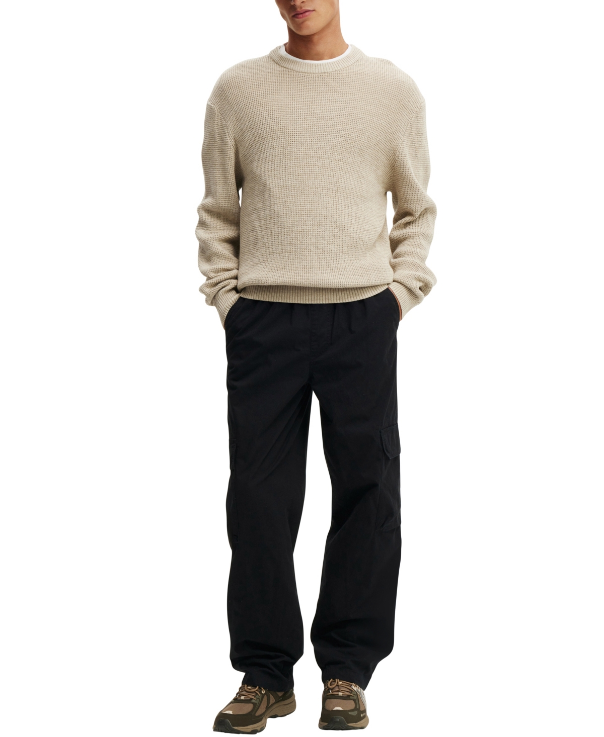 Shop Cotton On Men's Knox Baggy Cargo Pant In Black