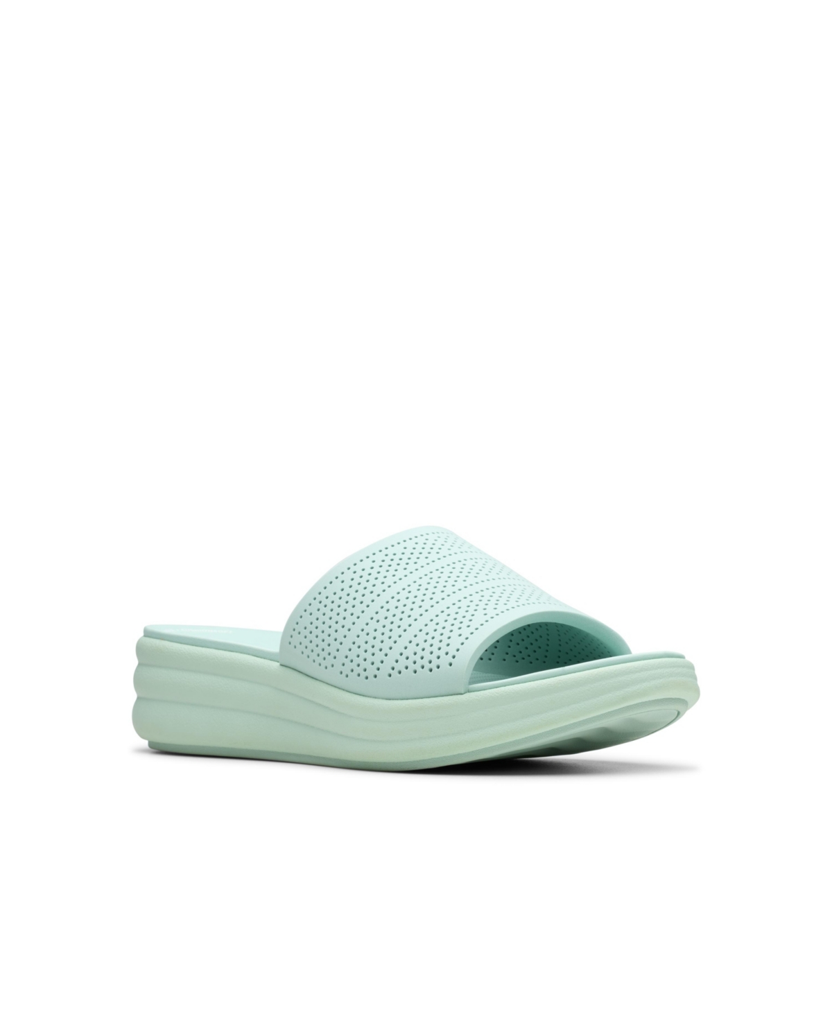 Clarks Cloudsteppers Women's Drift Twist Slip-on Flat Sandals In Mint