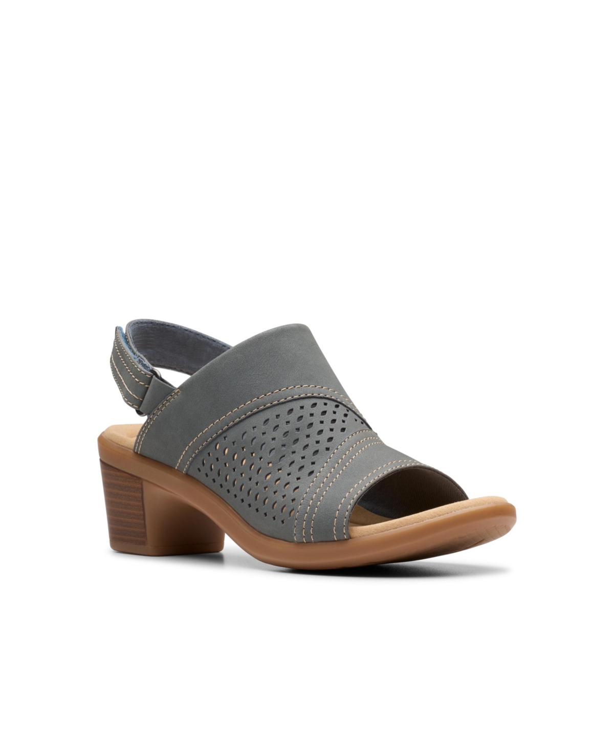 CLARKS COLLECTION WOMEN'S EMILY2 MIST BLOCK HEEL SANDALS 