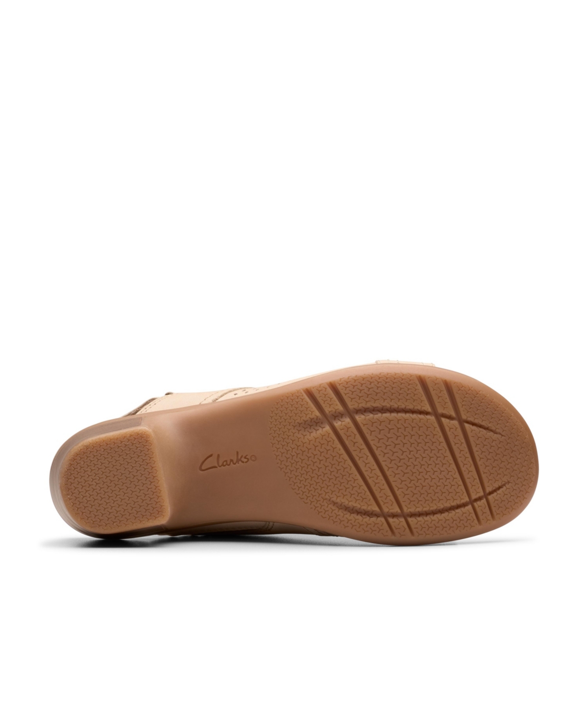 Shop Clarks Collection Women's Emily2 Mist Block Heel Sandals In Sand Nubuck