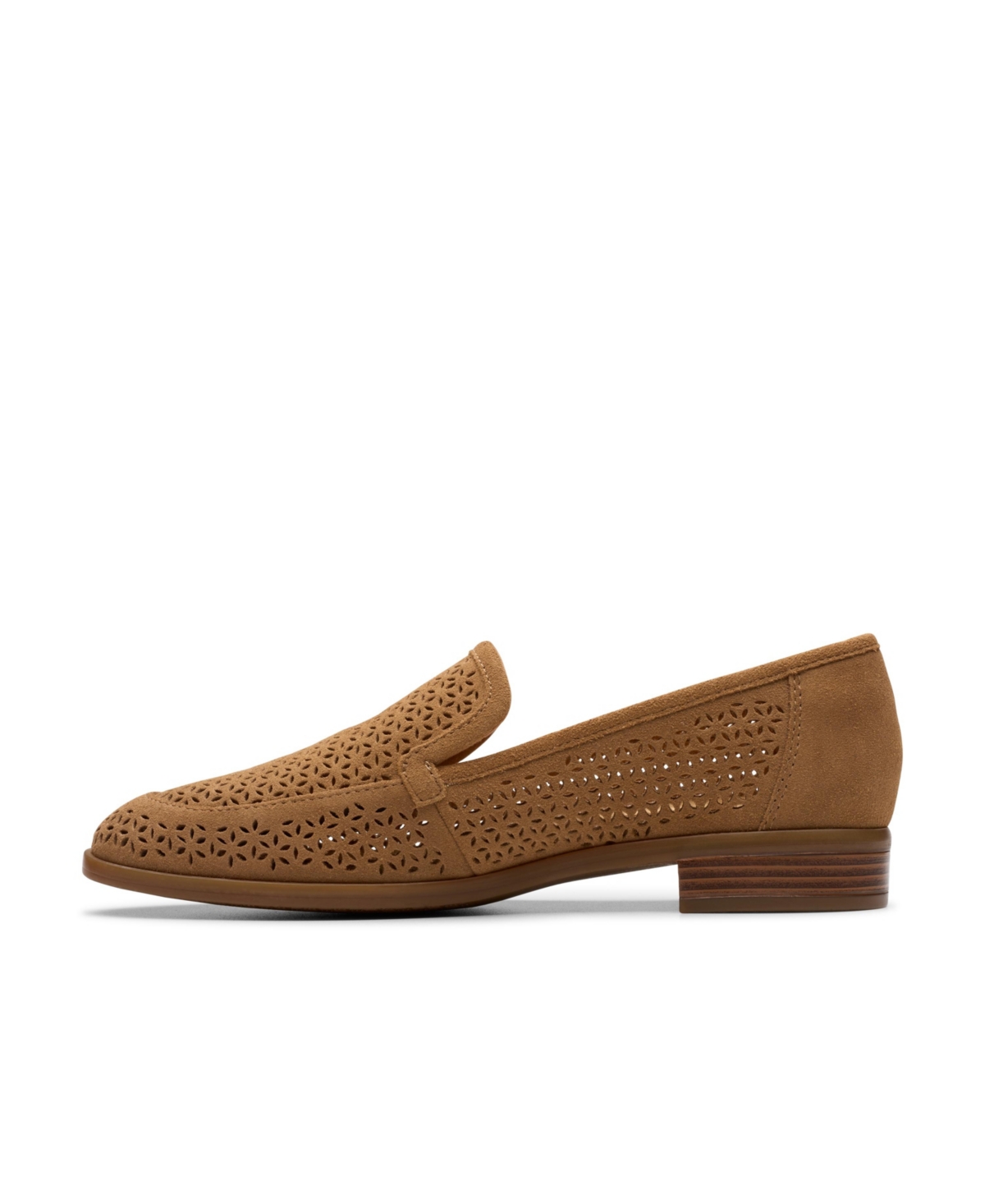 Clarks Collection Women's Trish Cove Slip-on Shoes In Dark Sand Suede