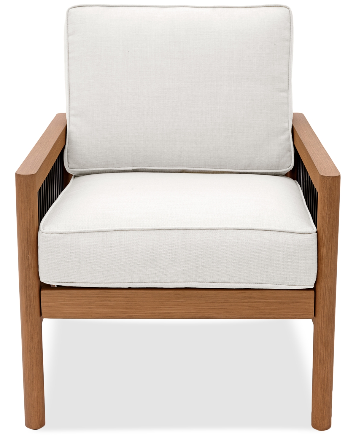 Agio Baxley Outdoor Club Chair, Created For Macys In Pearl White