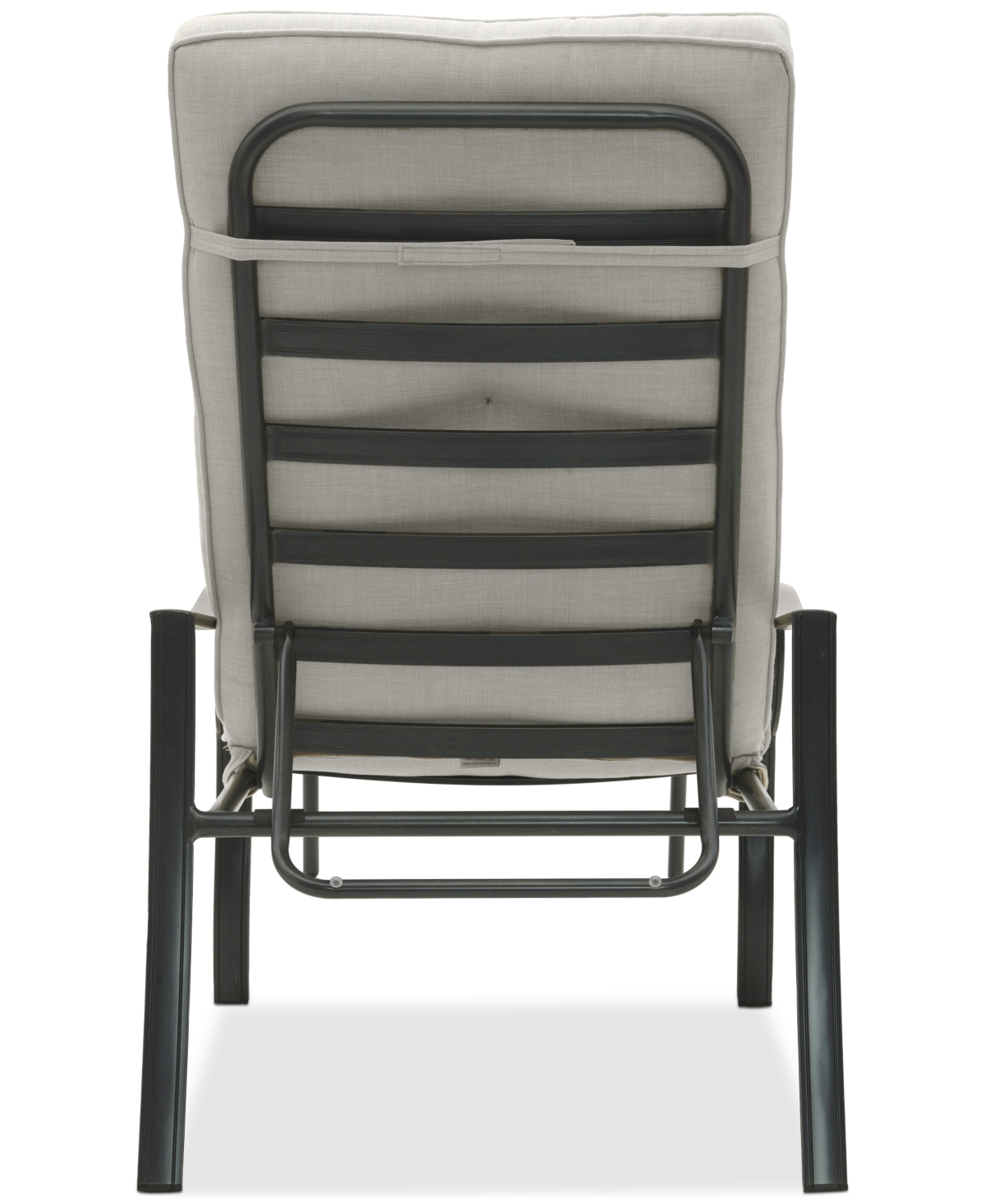 Agio Wythburn Mix And Match Lattice Outdoor Chaise Lounge In Pearl White,pewter Finish