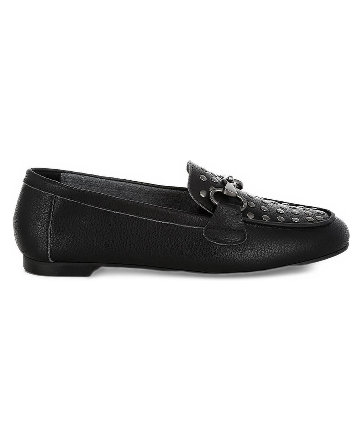 Женские туфли Rag & Co Modaha Horsebit and Studs Embellished Real Leather, цвет: Чёрный — фото 2