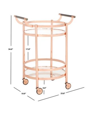 Sienna 2 Tier Round Bar Cart