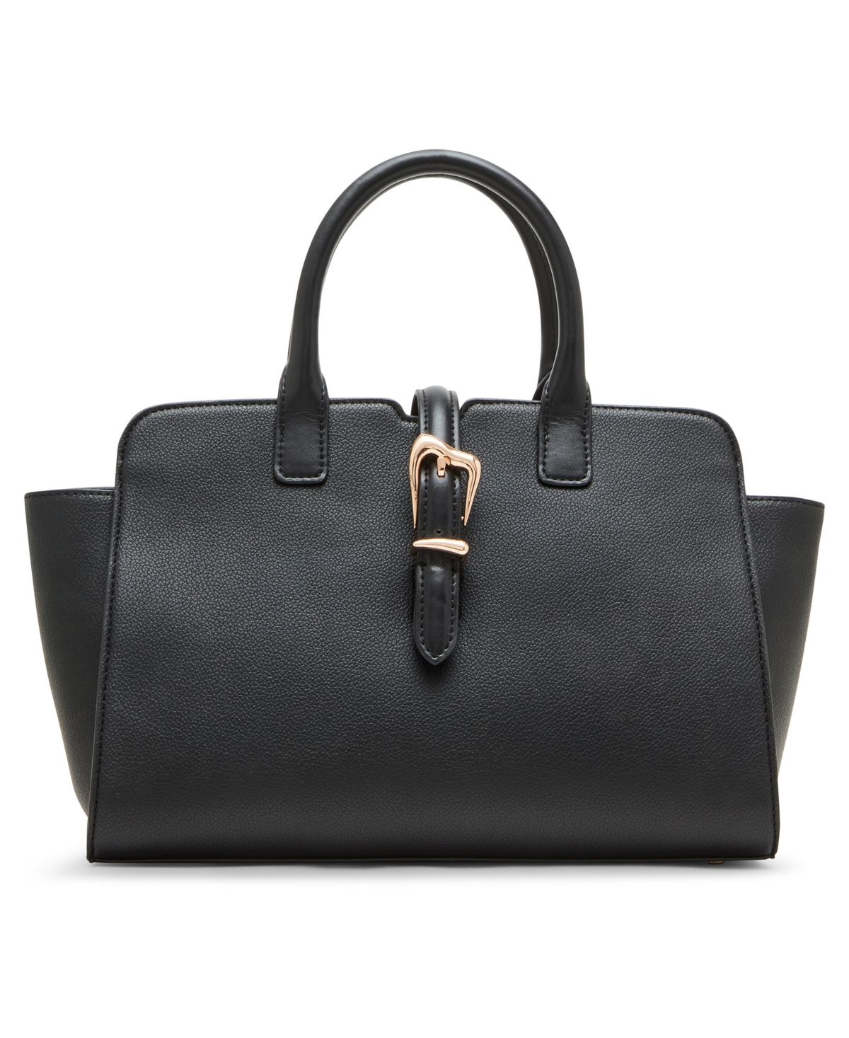 ANNE KLEIN SCULPTED BUCKLE WITH CONVERTIBLE STRAP SATCHEL BAG 