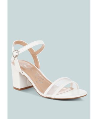 Womens Orpina Mesh Pin Buckle Block Heels