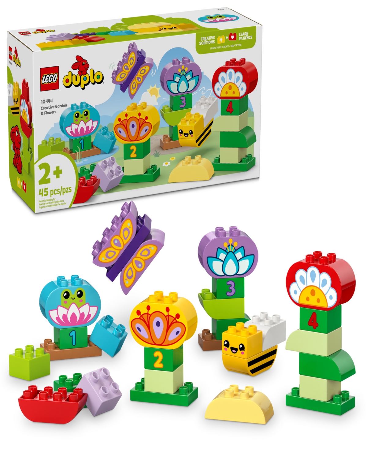 LEGO DUPLO TOWN CREATIVE GARDEN FLOWERS BUILDING TOY 10444, 45 PIECES 