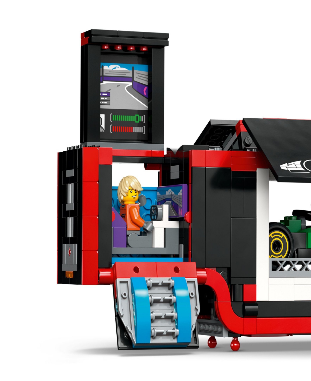 LEGO CITY F1 TRUCK WITH RB20 AND AMR24 F1 CAR TOYS 60445, 1086 PIECES 