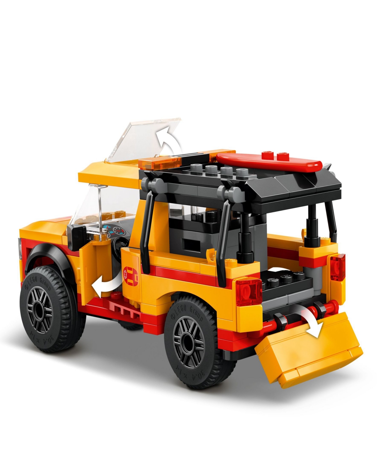 LEGO CITY LIFEGUARD BEACH RESCUE TRUCK BUILDING TOY 60453, 214 PIECES 